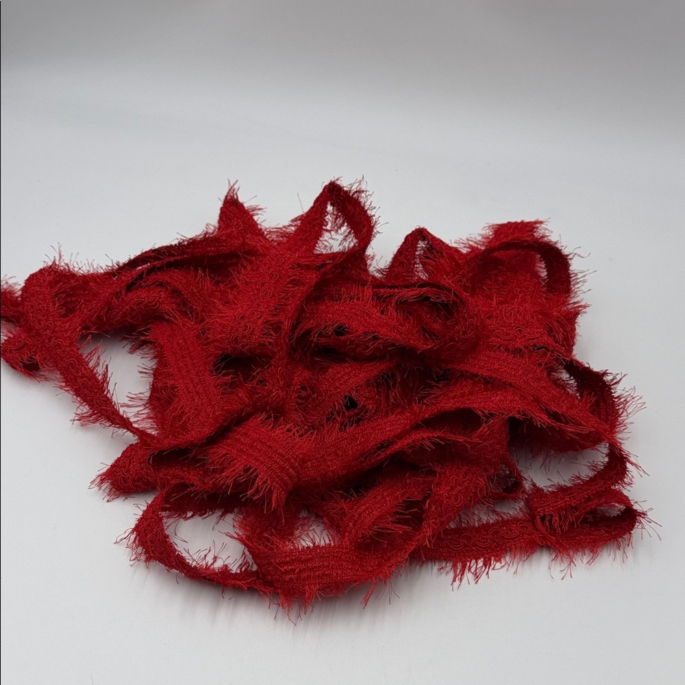 16 Yards Elegant Red Fringed Lace for Sewing
